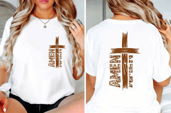 Amen Retro Christian SVG PNG for T-Shirt Designs