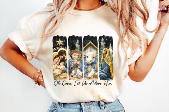 Brushstroke Christmas Jesus PNG