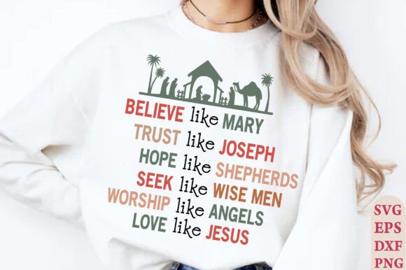 Christian Christmas Svg, T-Shirt Designs
