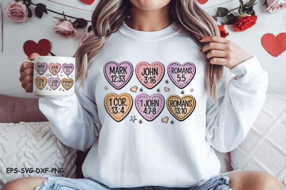 Christian Valentine Bible Verse SVG