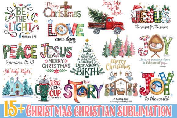 Christmas Christian Bundle Sublimation