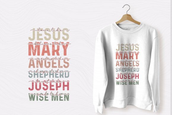 Christmas Christian SVG Love Like Jesus T-Shirt Designs