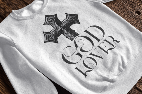 God Lover Christian Faith Cross SVG PNG for T-Shirt Designs