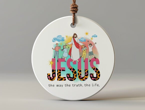 Jesus Leopard Print Png for T-Shirt Designs