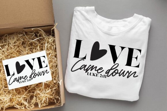 LOVE CAME DOWN LUKE Christian Svg Png T-Shirt Designs