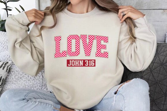 Loved John 3 16 PNG, Christian Valentine T-Shirt Designs