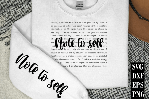 Note to Self PNG, Positive SVG, Jesus SVG