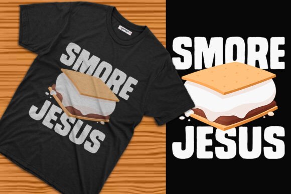 S more Jesus Design Faith Camping Fun T-Shirt Designs