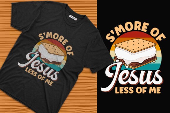 S more of Jesus, Less of Me Design T-Shirt Designs